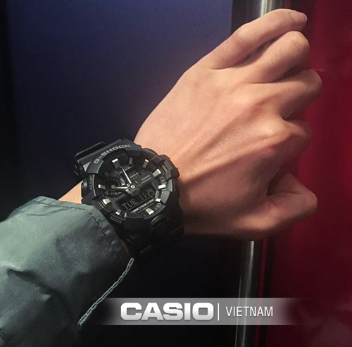 Đồng hồ Casio G-Shock GA-700-1BDR hầm hố, cá tính đẳng cấp